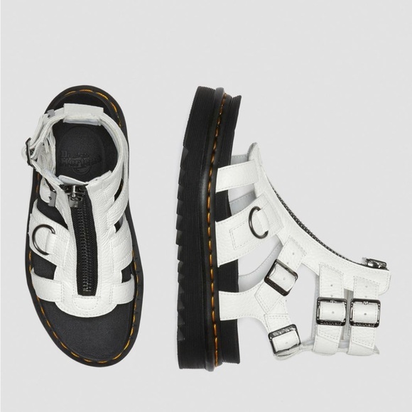 DR MARTENS OLSON ZIPPED LEATHER STRAP SANDAL SIZE: 8 - Picture 4 of 9